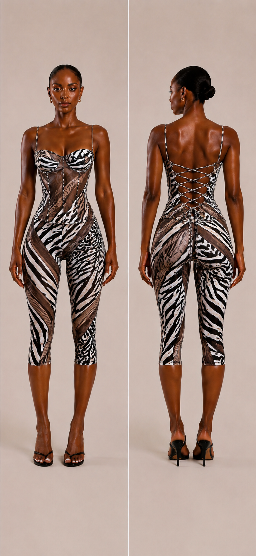 Mirage — Capri Set · Mixed Print, front and back